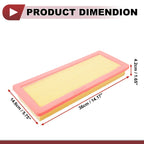Car Engine Air Filter for Chevrolet C5 3 (2009-2019) - 1 x Quality Filter
