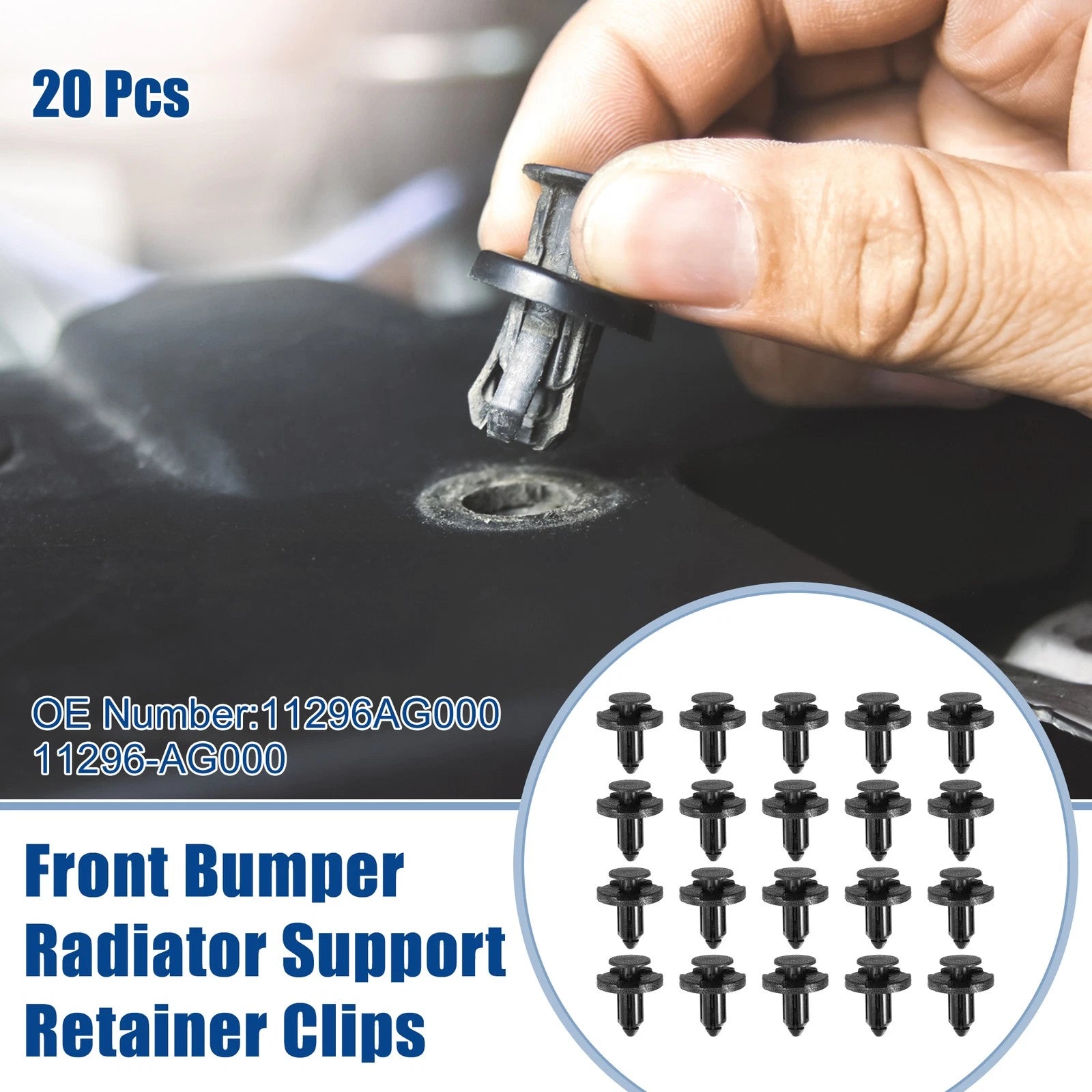 20pcs Front Bumper Radiator Support Clips for Infiniti FX35 (2003–2008) No.11296AG000
