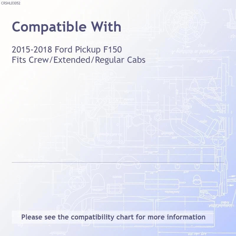 Fog Light Assembly Passenger Side Replacement for Ford F-150 (2015–2018)