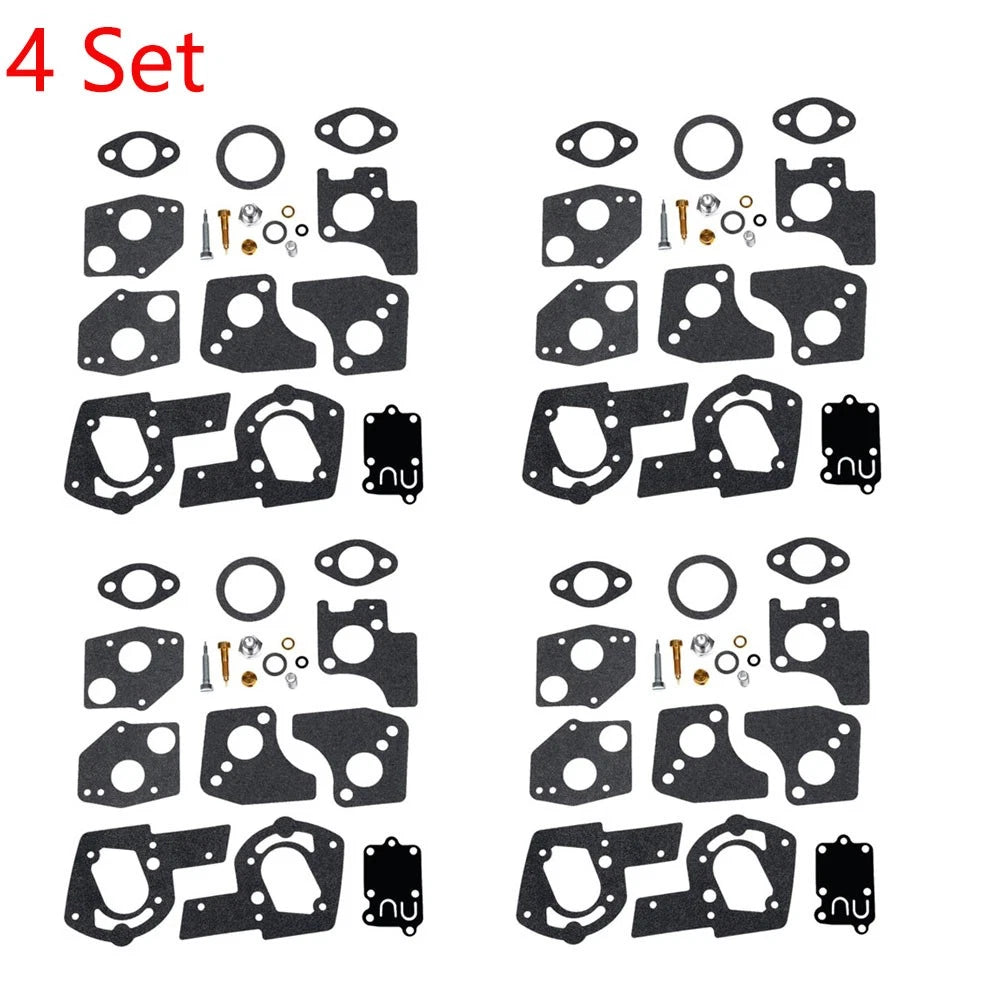 Set of 4 Carburetor Gasket Kit for Briggs & Stratton (495606, 494624)