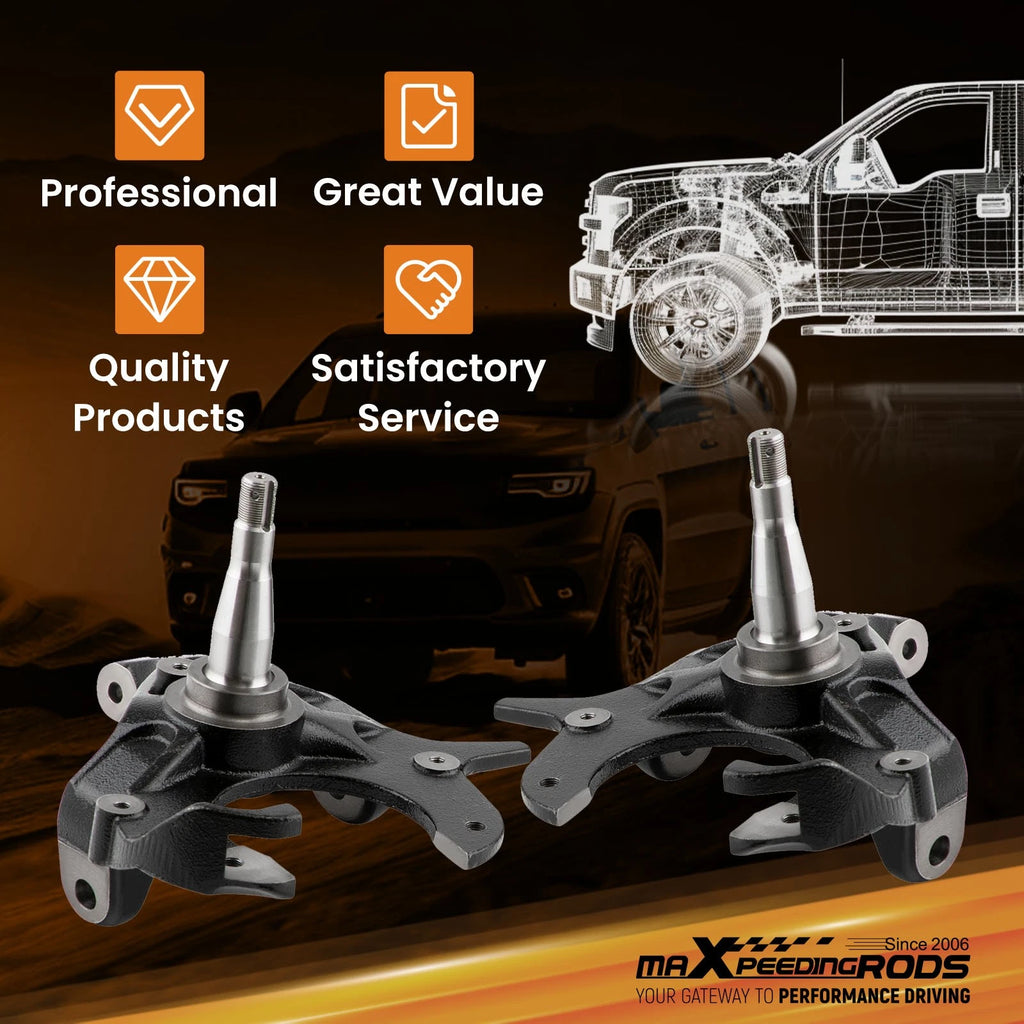 2 Inch Front Drop Spindles for GMC Jimmy (1992–1997) & Chevy S10 Blazer (1983–1994)