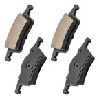 Rear Ceramic Brake Pads with Hardware for Volvo S60 S80 V70 XC70 (2000-2007)
