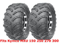 Set of 2 Rear Tires 22x10-10 for Kymco MXU 150 250 270 300 (2003–2023)