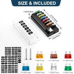 Fuse Block Kit / 12V / LED Indicator for Marine