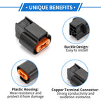 2 Pin ABS Sensor Connector Plug for Mitsubishi 