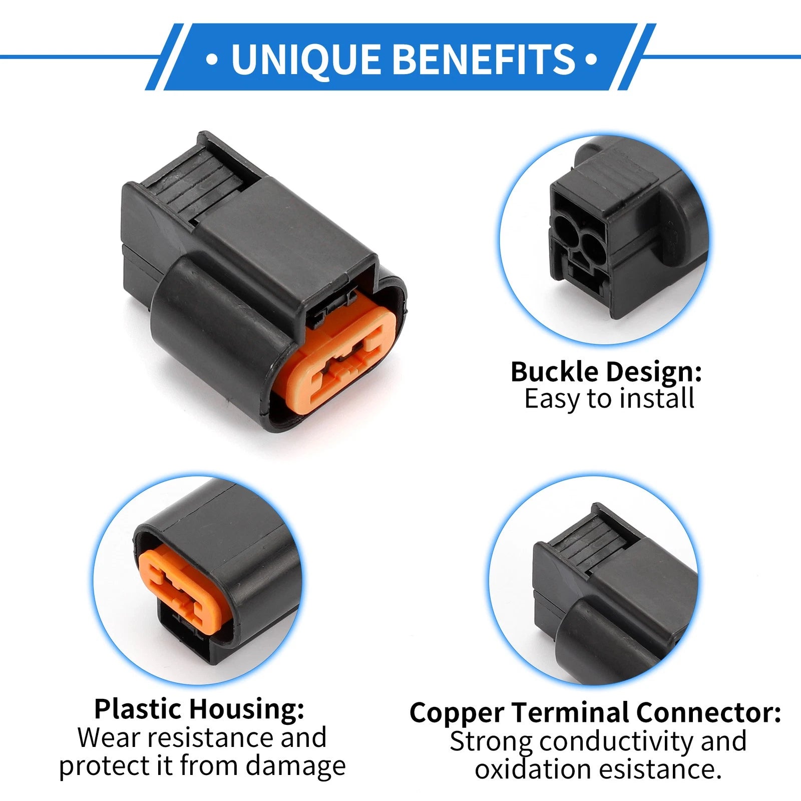 2 Pin ABS Sensor Connector Plug for Mitsubishi 