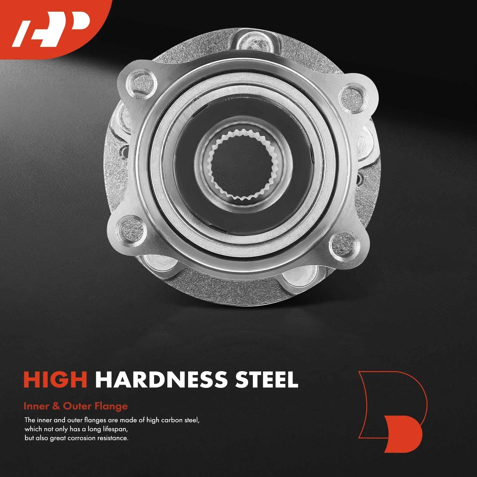 Front Wheel Hub & Bearing Assembly for Hyundai Sonata (2015–2019) Kia Optima (2016–2019)