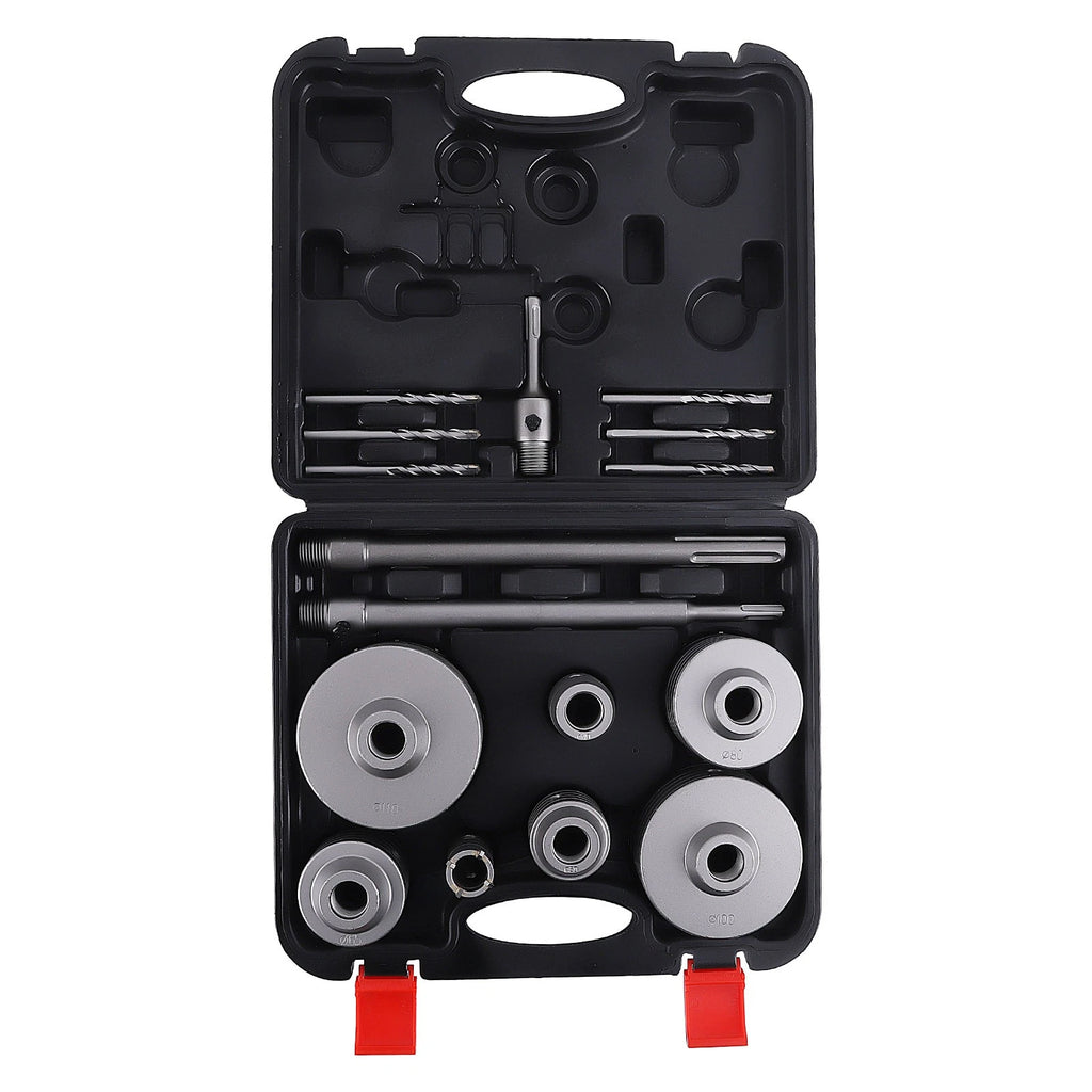 Set of 16 Concrete Drilling Hole Saws for Brick Wall SDS (30mm-110mm)