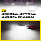 4X White LED Door Footwell Lights for Dodge Charger (2006–2020)