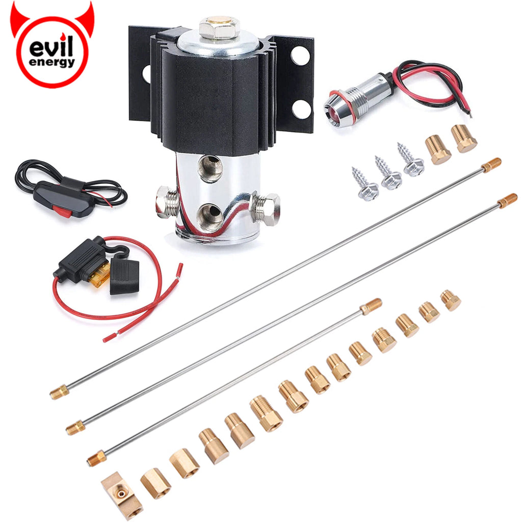 Front Line Lock Kit with Copper Brake Line Connect Hardware for Chevy (2015–2017)