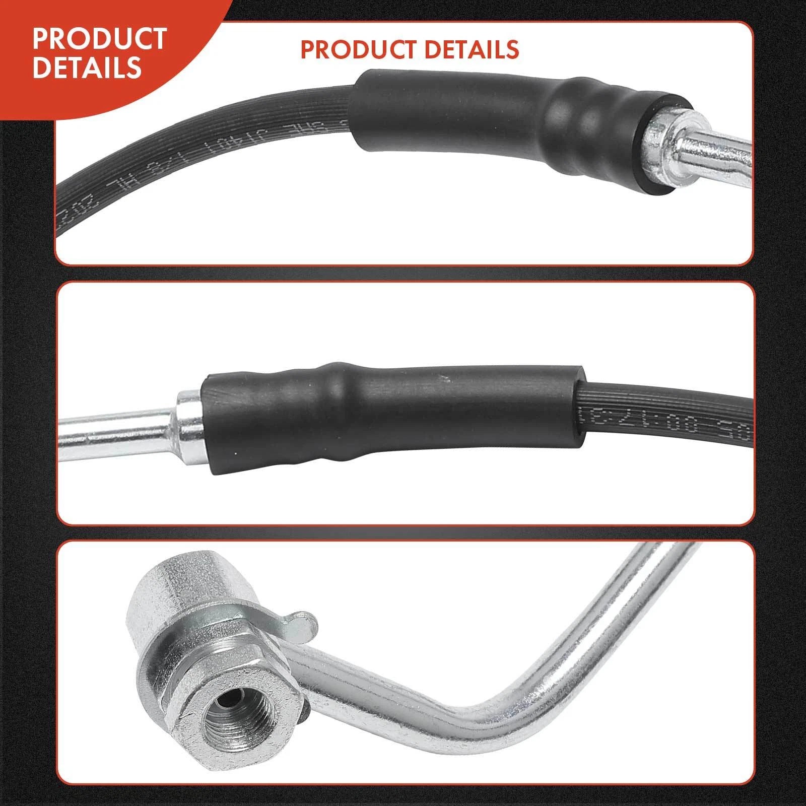 Front Right Brake Hydraulic Hose for Ford Ranger, Mazda B2300 (1989–1994)