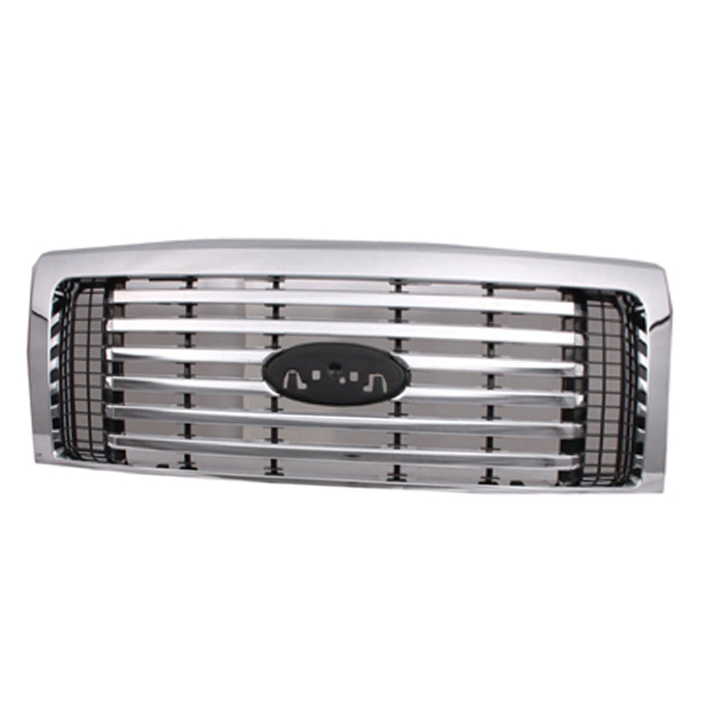 Front Grille Replacement Chrome Plastic for 2010–2012 Ford Pickup Light Duty
