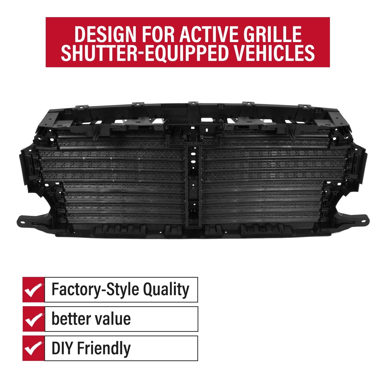 Upper Radiator Grille Air Shutter Control Assembly for Ford F-150 (2018–2020)