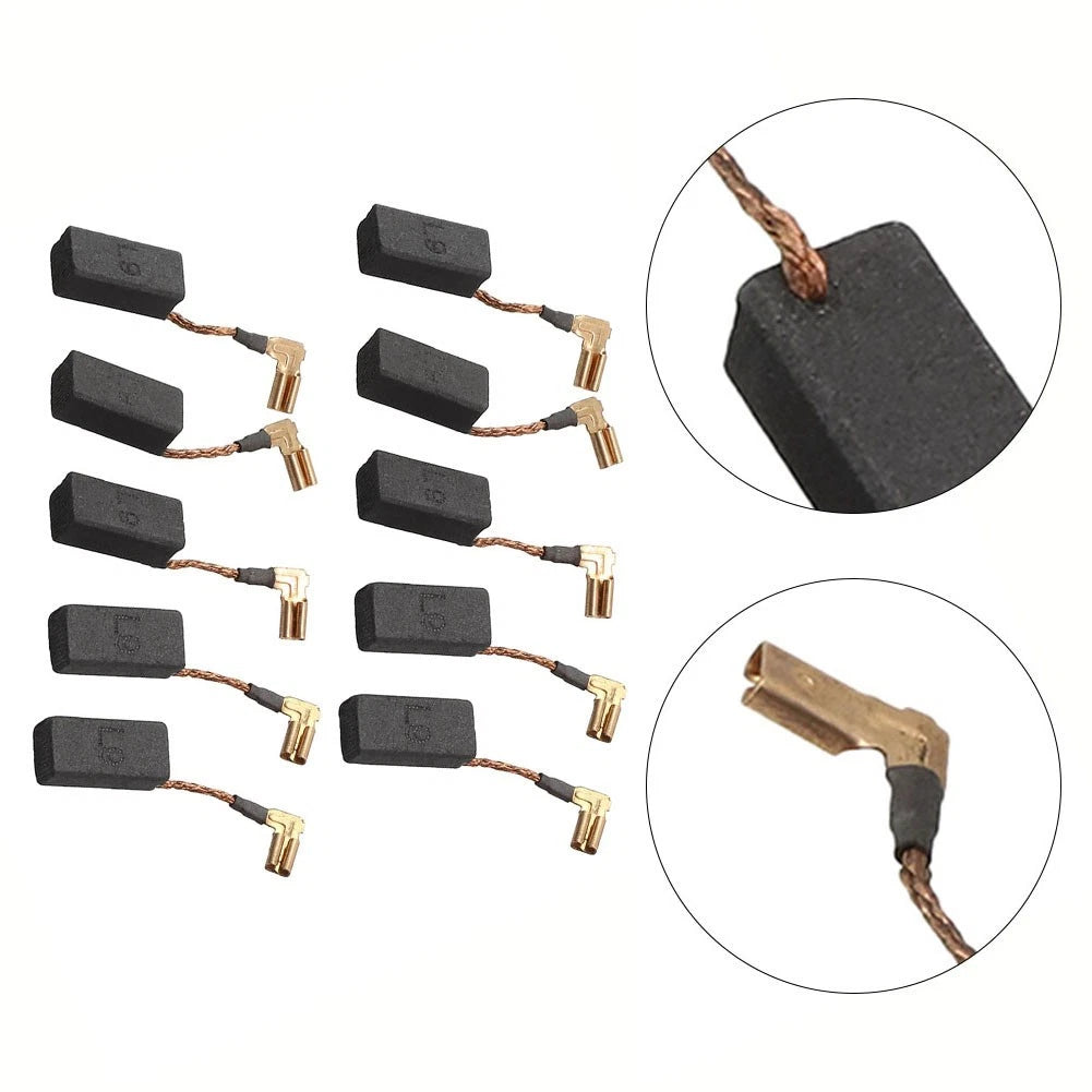 Set of 10 Carbon Brushes for DWE4120 DWE4011 Grinder