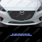 Upper Black Billet Grille Insert for Mazda 3 (2014–2016)