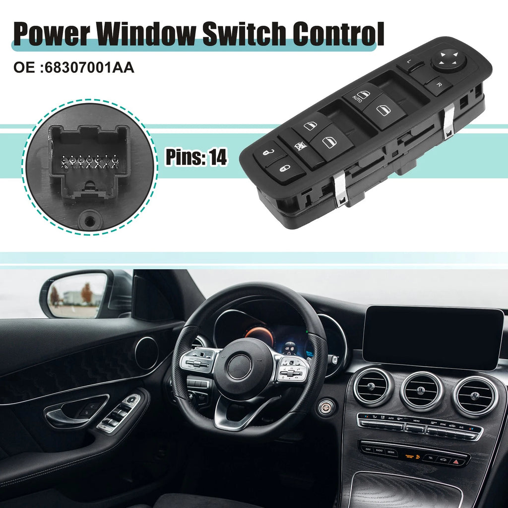 Front Driver Side Power Window Switch for Dodge Journey (2009–2020) 786527707775