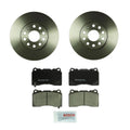 Set of 2 Bosch Front Vented Rotors & Ceramic Brake Pads for VW Audi