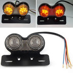 Integrated Tail Light for Motor - Dual Turn Signal Brake License Plate Lamp