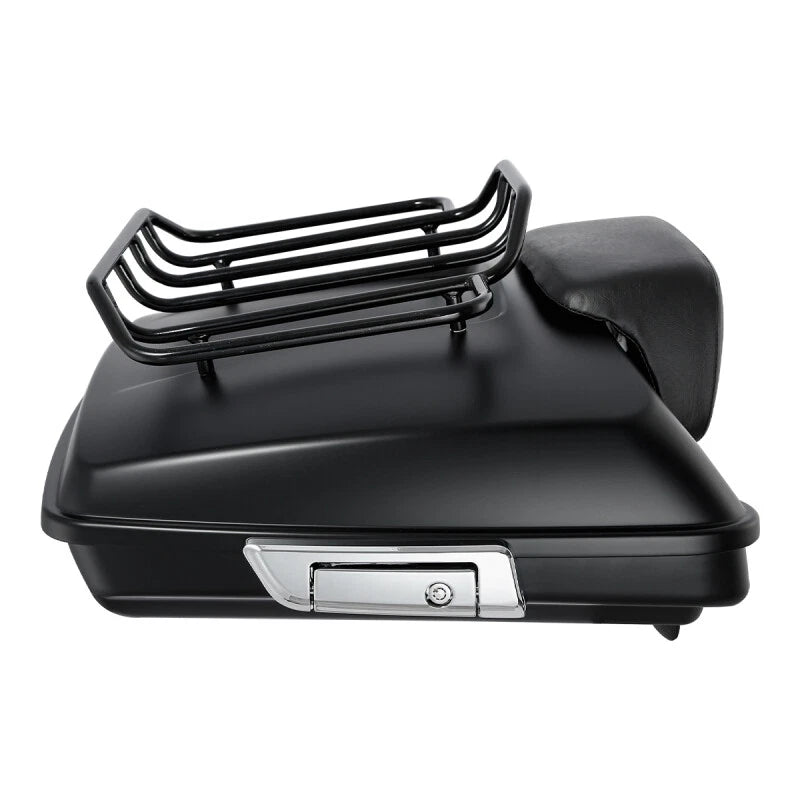 Matte Razor Trunk Backrest Top Rack for Harley Touring Road Glide (2014–2026)