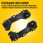 Set of 2 Front Bumper Brackets for Nissan Versa (2012–2018) Steel