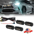 Raptor Style Front Grille with White LED Lights for Toyota RAV4 (2019–2022)