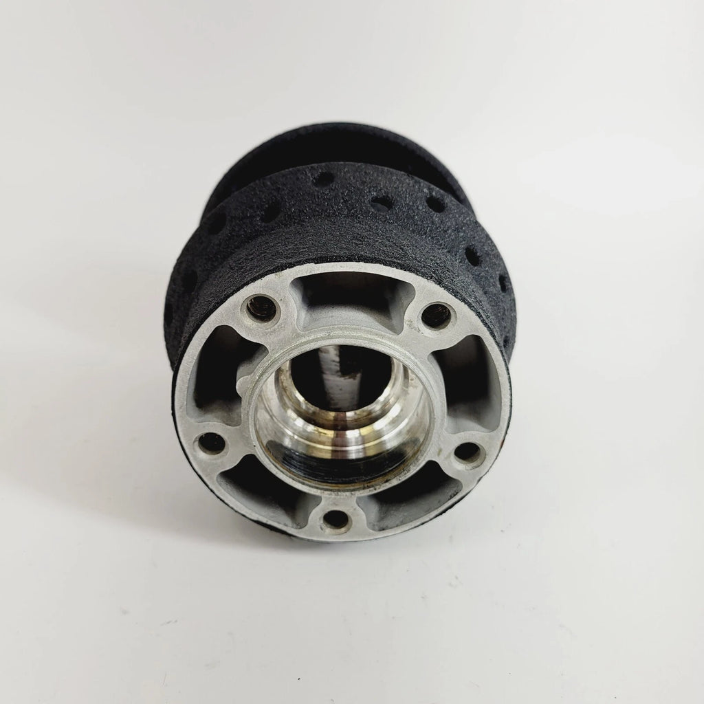 Front 40 Spoke Wheel Hub for Harley Davidson - Black Wrinkle Powder Coat