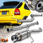 4.5" Burnt Tip Muffler Catback Exhaust System for Honda Civic EK/EJ/EM (1996–2000)