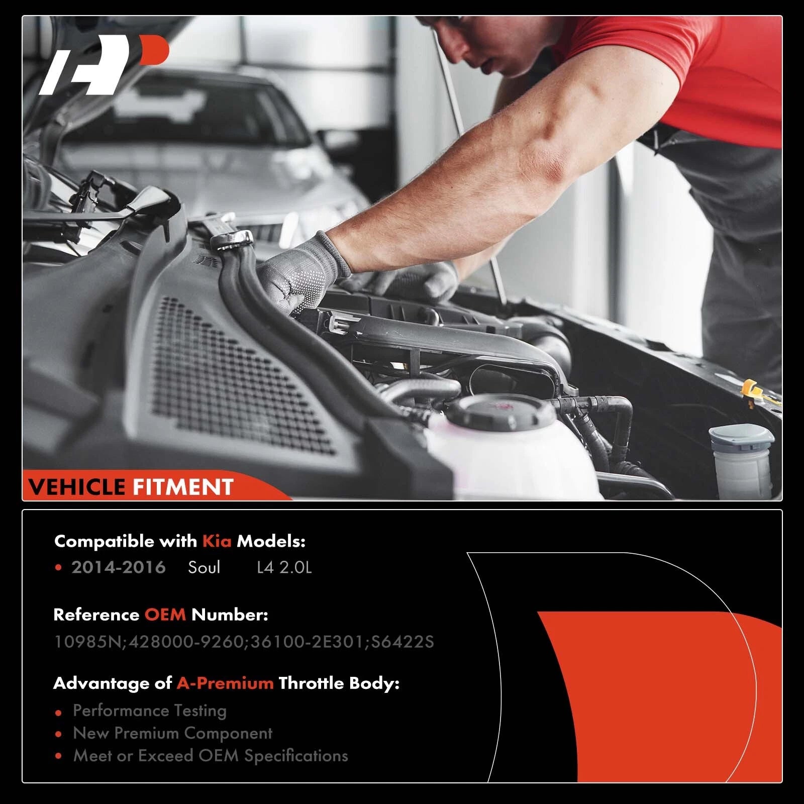 Starter for Kia Soul (2014-2016) L4 2.0L Start/Stop Feature