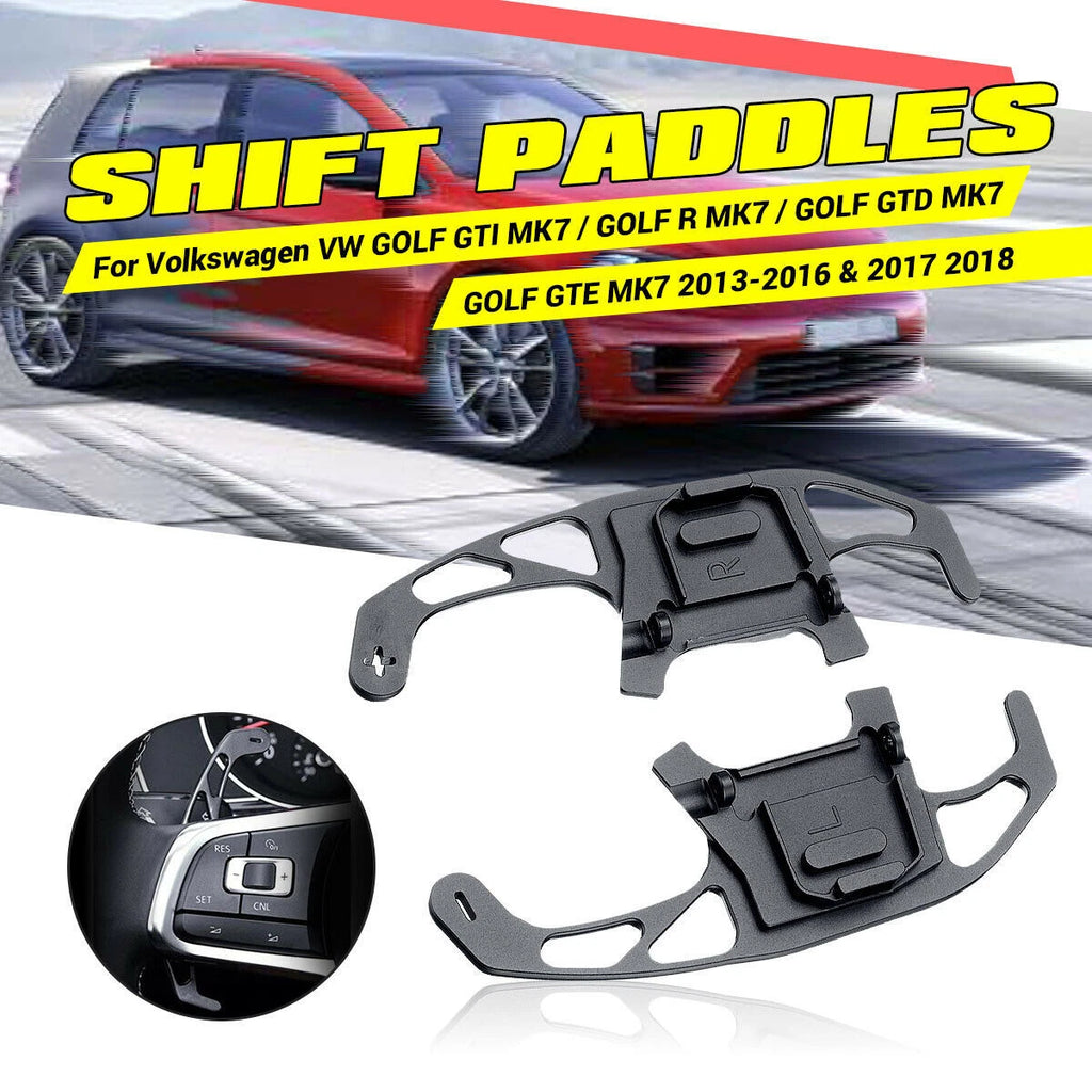 2X Steering Wheel Shift Paddle Shifter for VW Golf GTI R GTD GTE MK7 (2015–2021)
