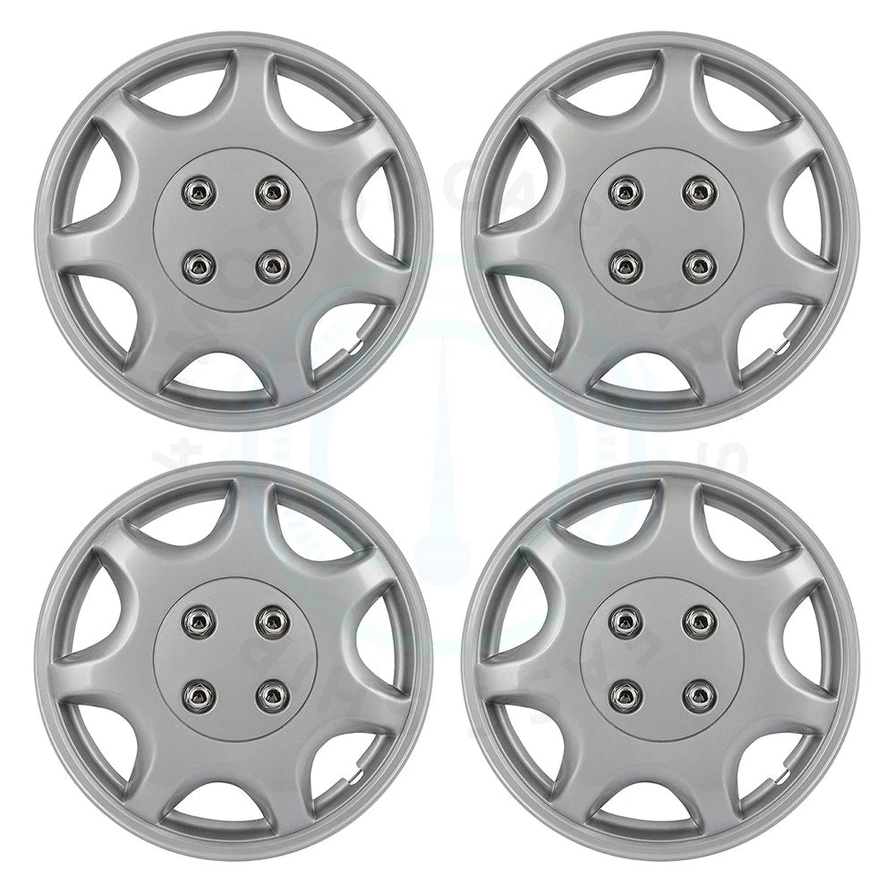 Set of 4 Universal 14-Inch Wheel Covers for 4 Lug Tires