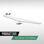 Front Center Bumper Trim Molding for Mercedes-Benz E350 E550 (2010–2013)