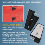 16PCS Steel Door Hinge Kit for Jeep Wrangler JK (2007-2018)