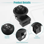 Set of 1 Power Rear View Mirror Remote Control Switch for Ford (No. 93BG17B676BB)