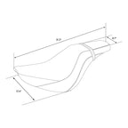 Rider Passenger Seat for Harley Softail FLDE FLHC FLHCS FLSL FXBB (2018–2023)