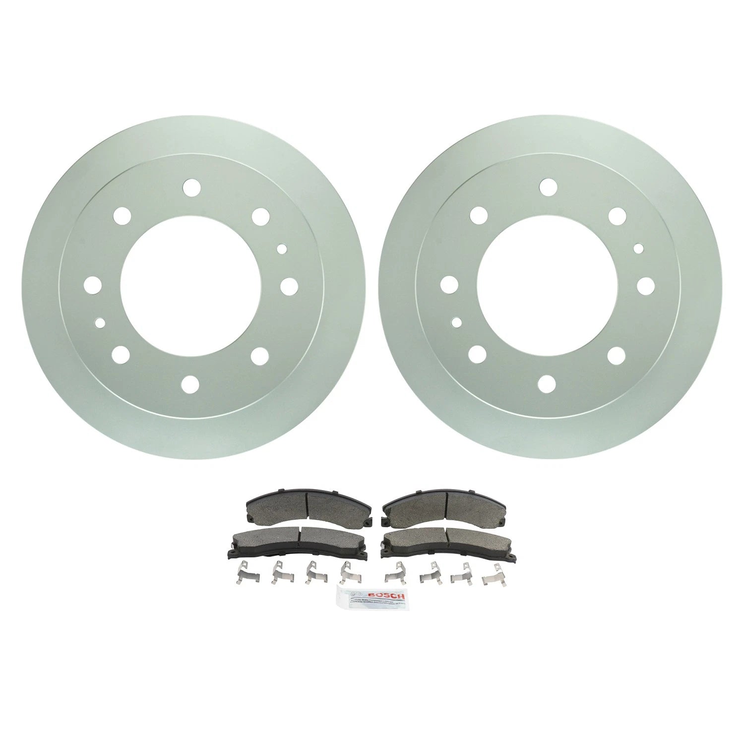 Bosch QuietCast Rear Rotors & Ceramic Brake Pads for GMC Sierra 2500 HD (2007–2019)