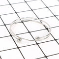 10PCS Adjustable Bangle Bracelet Blank Cuff with Removable Ball Bead