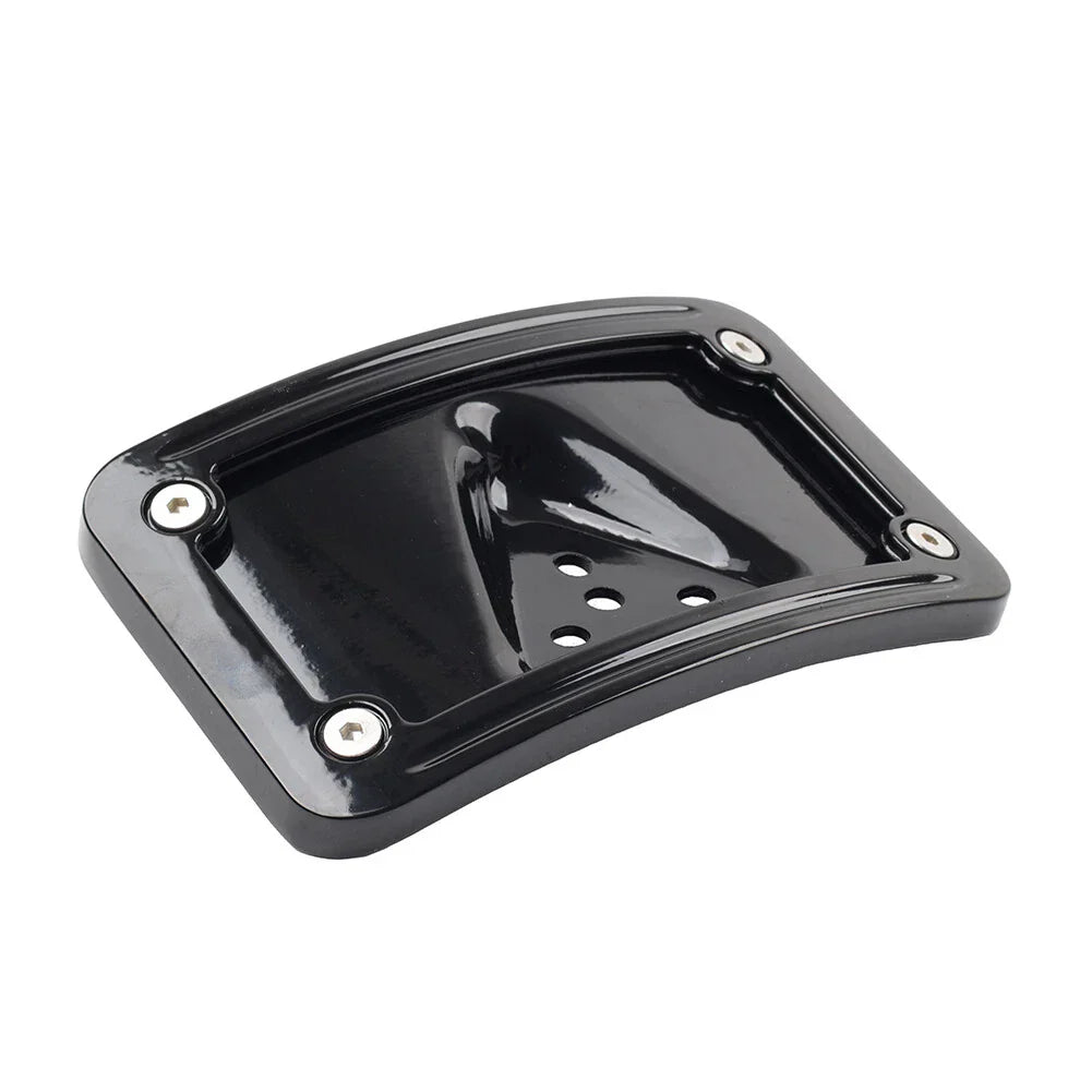 Curved Laydown License Plate Frame Mount Bracket for Harley Dyna (2006-2023)