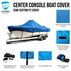 Boat Cover for Blue Wave 189 Super Tunnel CC (Trailerable)