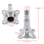 Weld-On 2.375" Round Spindle with Brake Flange for Trailer Axle (Fits 84)