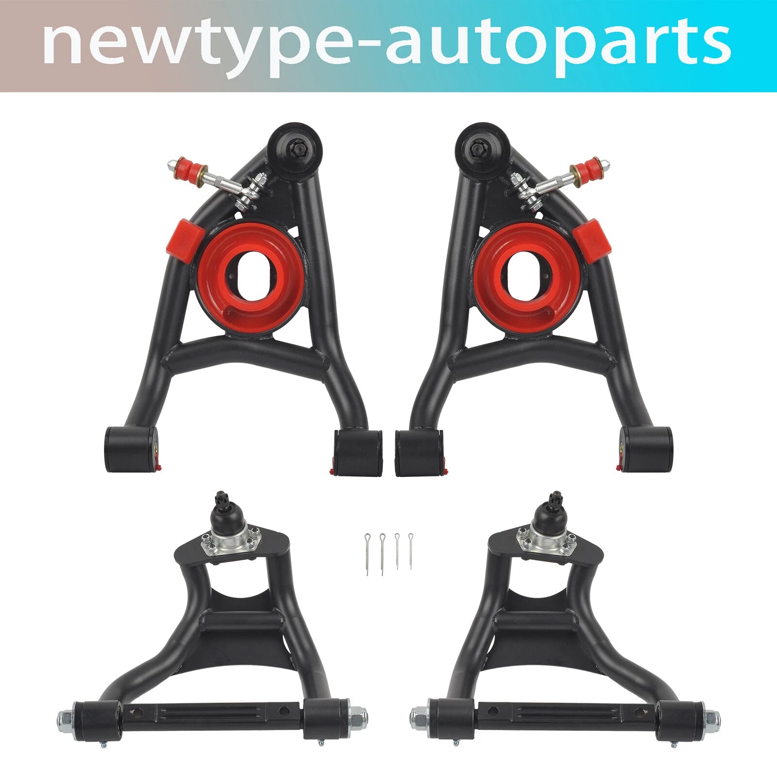 Upper & Lower Control Arms for Chevelle Malibu Monte GTO (1968–1972) Set A Body