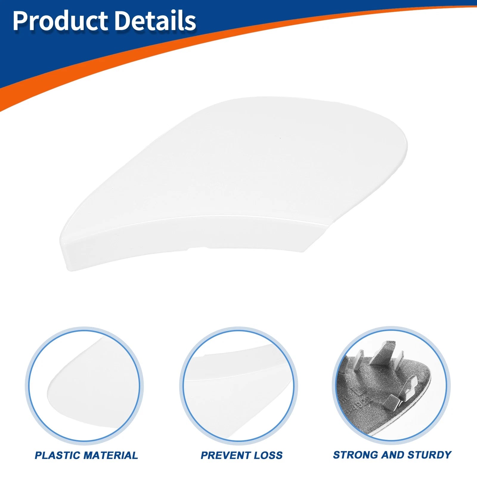Tow Hook Cover for Mercedes-Benz GLE W166 (2016–2019) No.A2928854922 White