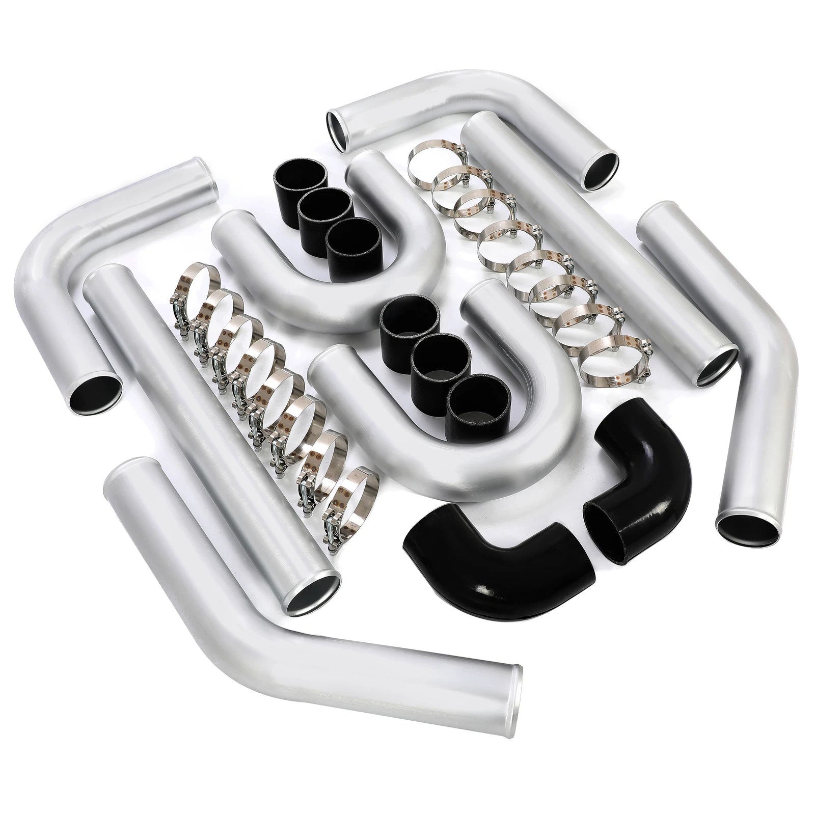 3" Aluminum Intercooler Piping U-Pipe Kit w/Coupler & T-Clamps