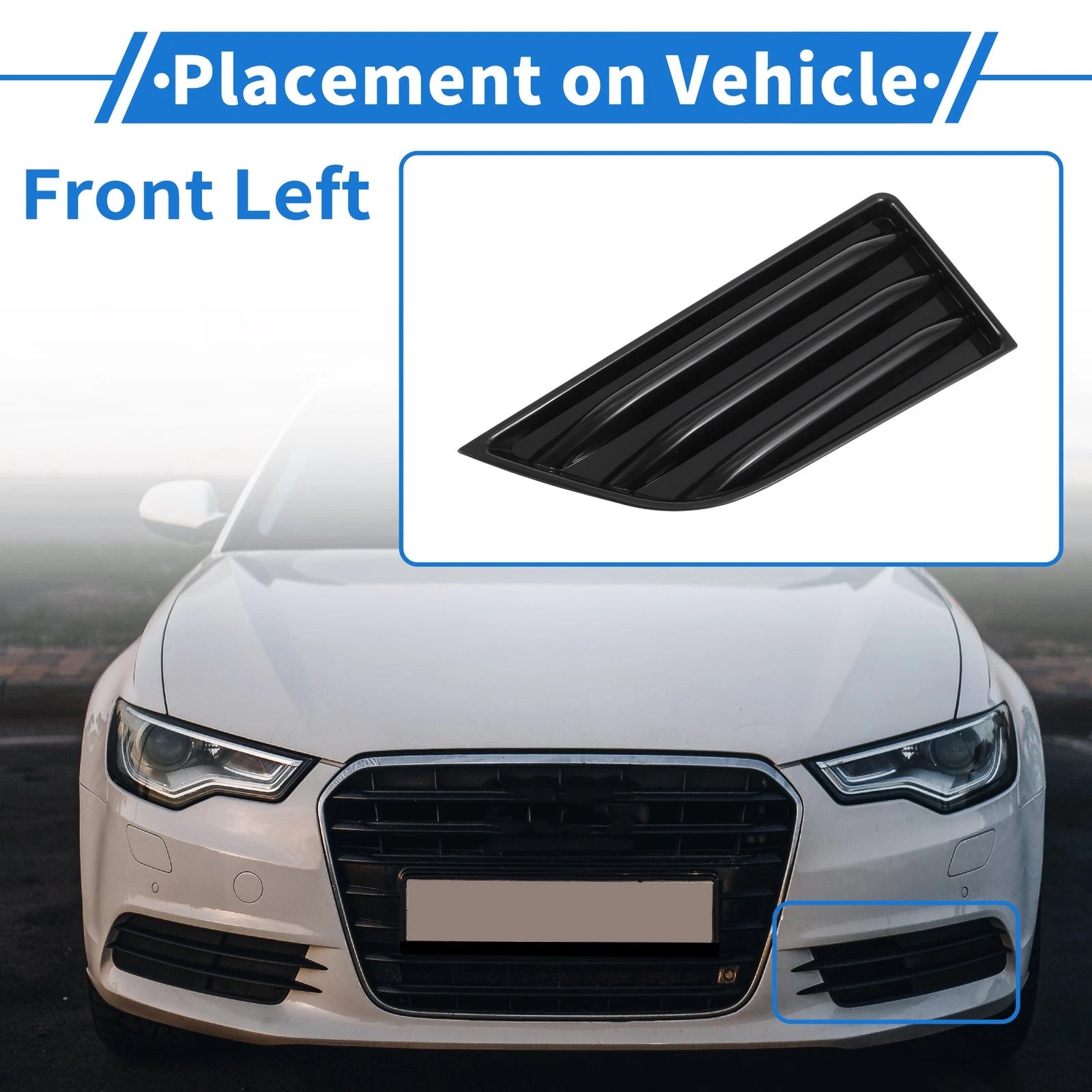 1Pc Front Left Fog Light Grill for Chevrolet Traverse (2022–2023) No.84541296