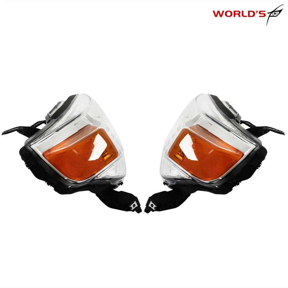 Set of 2 Headlight Headlamps for Toyota 4Runner (2010–2013) Chrome Halogen
