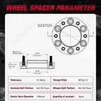 Set of 4 Hubcentric Wheel Spacers 1.25" for Tacoma FJ Cruiser 4Runner (2005–2023)