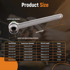 Set of 12 Brake Bleeding Wrenches for Automotive Maintenance