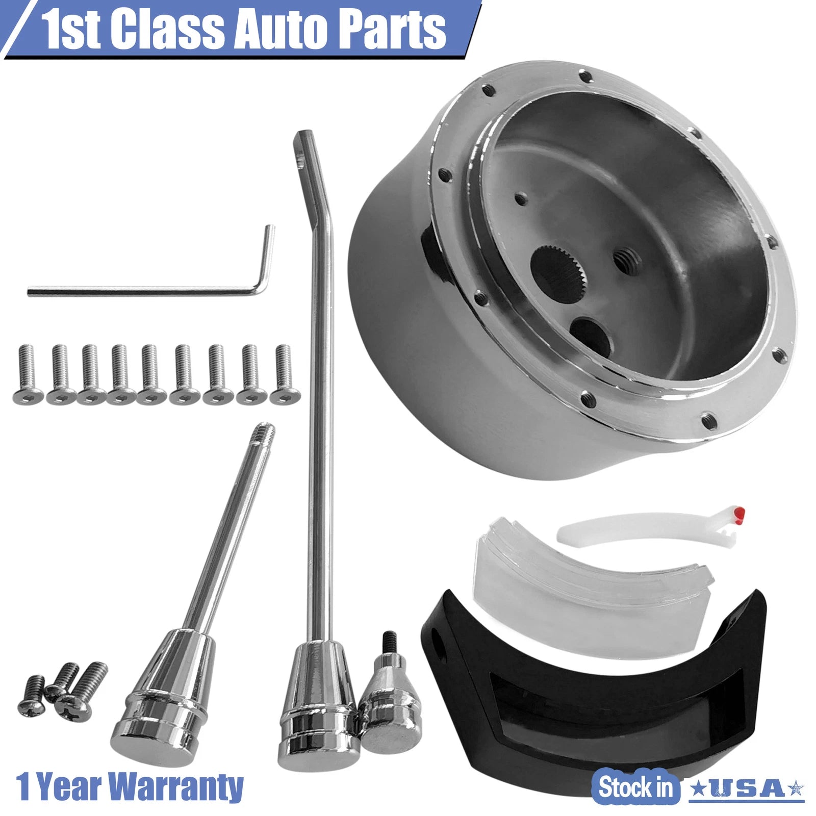 30" Chrome Tilt Steering Column for Auto (Year Range)