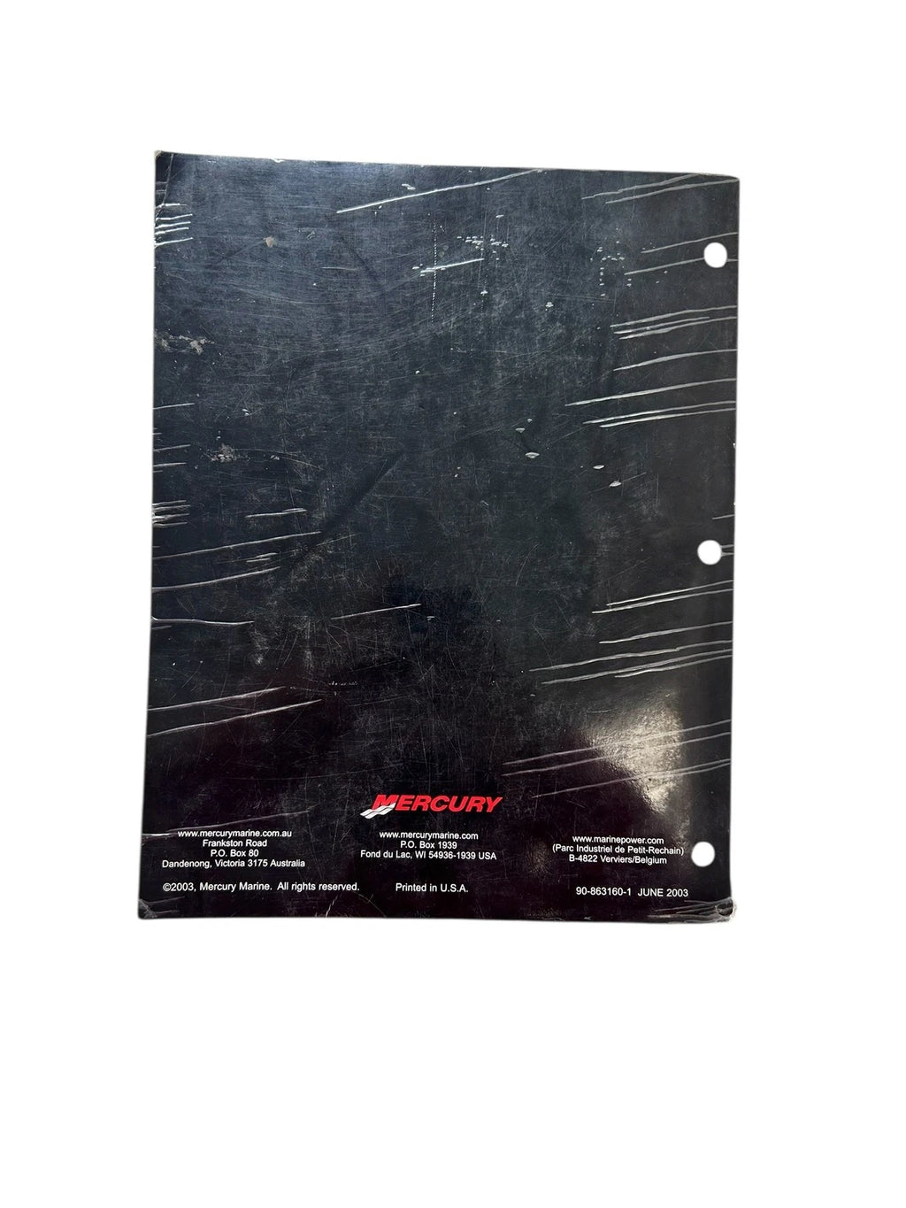 Service Manual #28 for Mercury Bravo Sterndrive Units (90-863160-1)