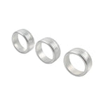 Silver AC Climate Control Knob Ring Covers for Subaru Forester XV Crosstrek WRX (2014-2021)