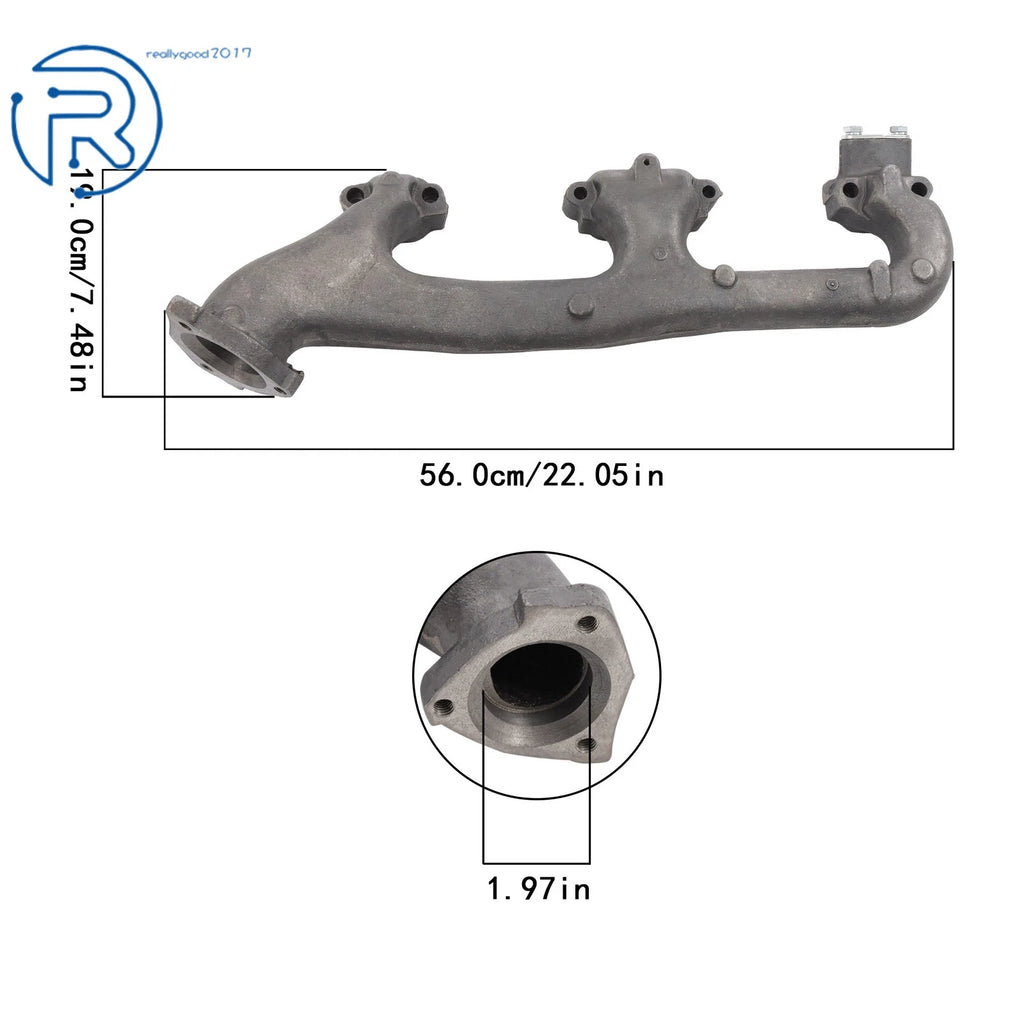 Right Exhaust Manifold Kit 674-572 for Chevy C1500 GMC K1500 K3500 (1998–2000)